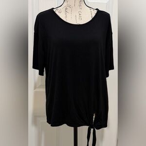 Cato Black Short Sleeve Women's Top